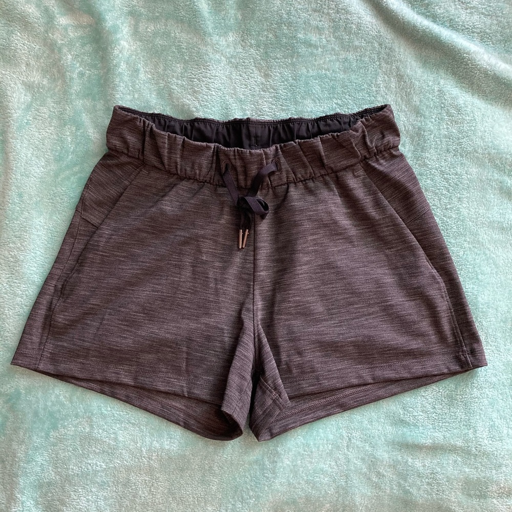 Lululemon Heather grey shorts